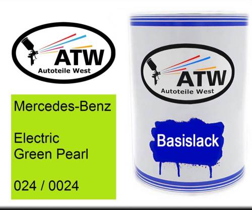 Mercedes-Benz, Electric Green Pearl, 024 / 0024: 500ml Lackdose, von ATW Autoteile West.